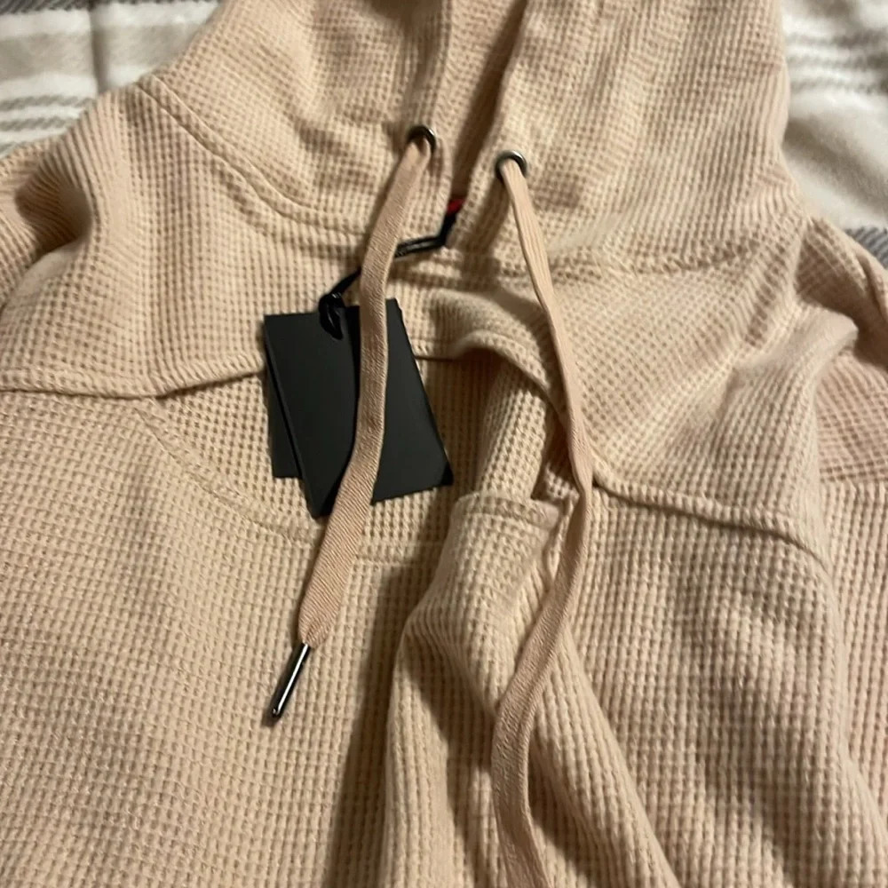 NWT n:PHILANTHROPY Blaire Waffle Knit Cut Out Sweatshirt XS‎ Party Festival Club - Picture 8 of 10